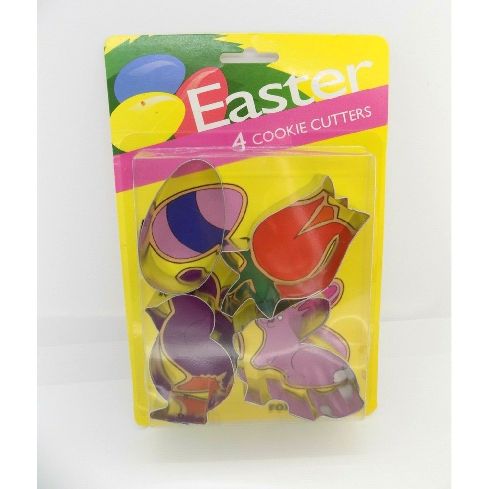 Fox Run Craftsmen Easter Cookie Cutters Set of 4 Egg Tulip Bunny Chick 3554